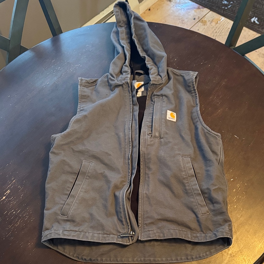 Carhartt Charcoal Hooded Kids Vest